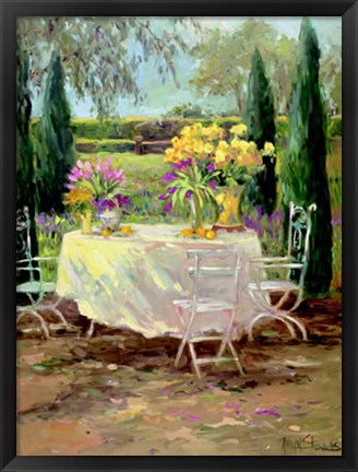 Framed Tuscan Garden II Print