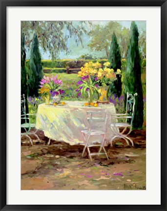 Framed Tuscan Garden II Print