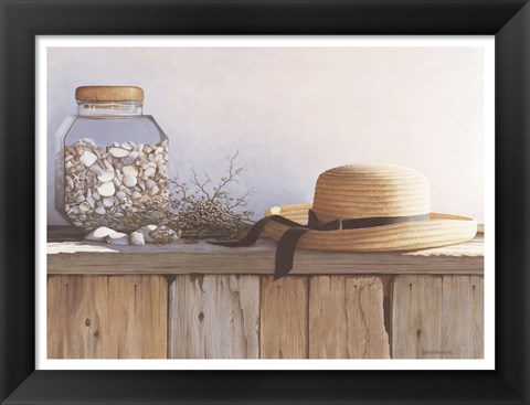 Framed Still Life With Seashells Print