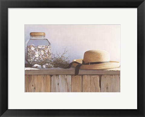 Framed Still Life With Seashells Print