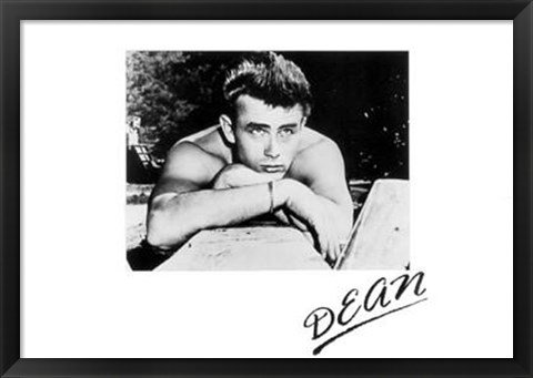 Framed James Dean Print