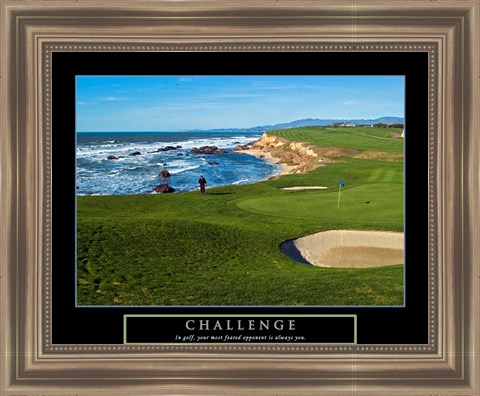 Framed Challenge - Golf Print