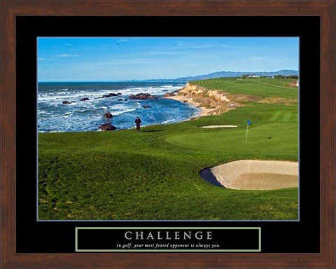 Framed Challenge - Golf Print