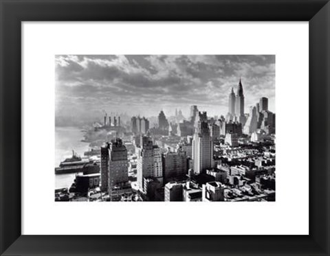 Framed East River Waterfront Print