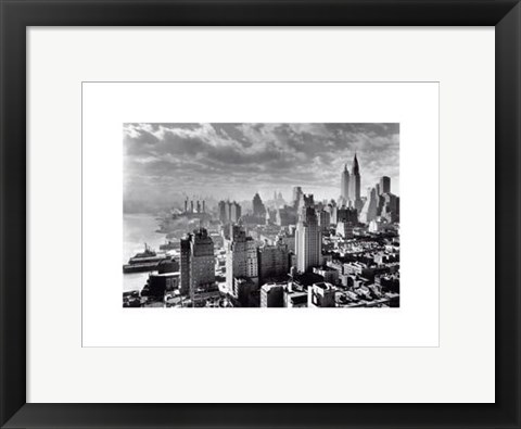 Framed East River Waterfront Print