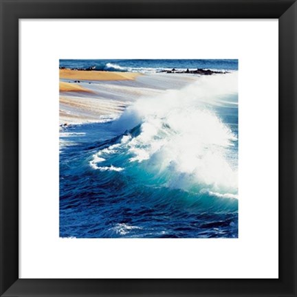 Framed Breaking Waves Print