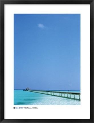 Framed Sea Jetty Print