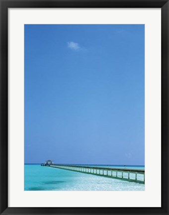 Framed Sea Jetty Print