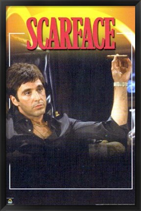 Framed Scarface, In Chair Print