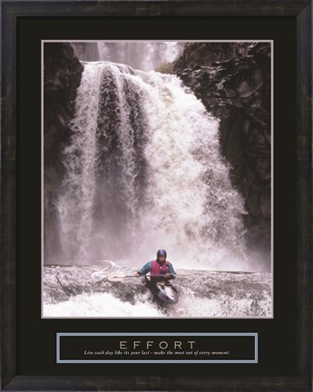 Framed Effort - Kayaker Print