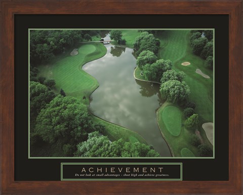 Framed Achievement - Golf Course Print