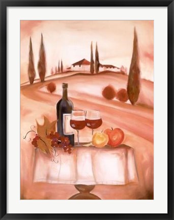 Framed Italian Red Print