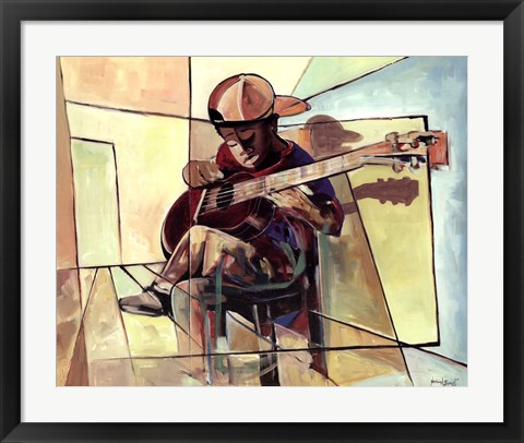 Framed Little Musician Print