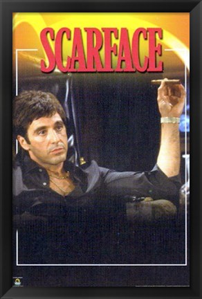 Framed Scarface, In Chair Print