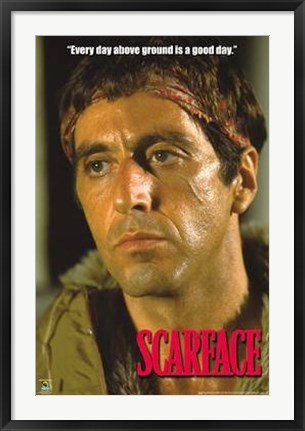 Framed Scarface, Above Ground Print