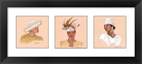 Framed Hattitude In Gold Print