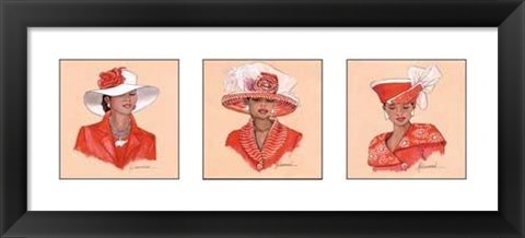 Framed Hattitude In Red Print