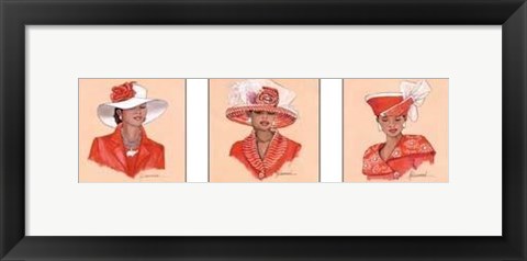 Framed Hattitude In Red Print