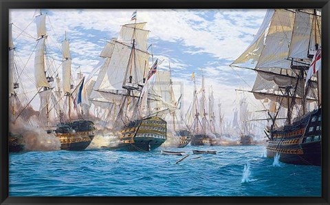 Framed Battle of Trafalgar (Le) Print