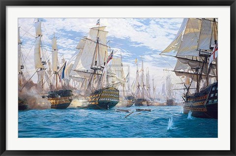 Framed Battle of Trafalgar (Le) Print