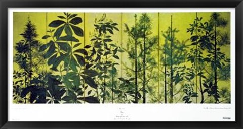 Framed Trees (Early Edo Period 17Th Century Jap Print