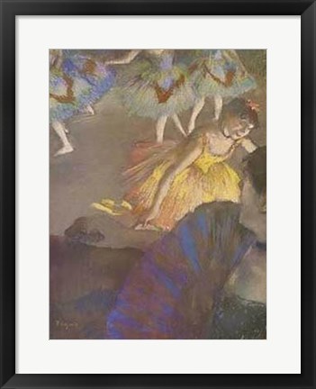 Framed Ballerina And Lady With Fan Print