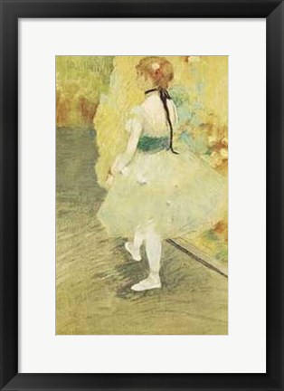 Framed Dancer In Green Print