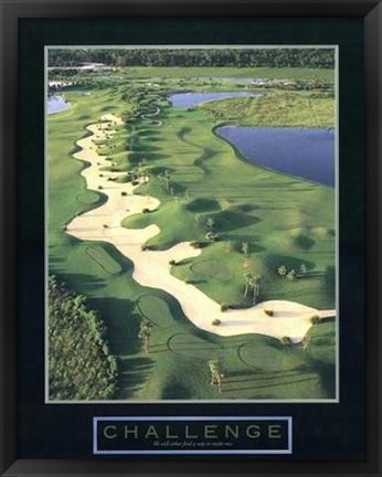 Framed Challenge - Golf II Print