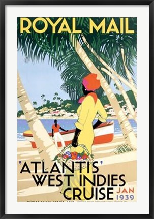 Framed West Indies Cruise Print