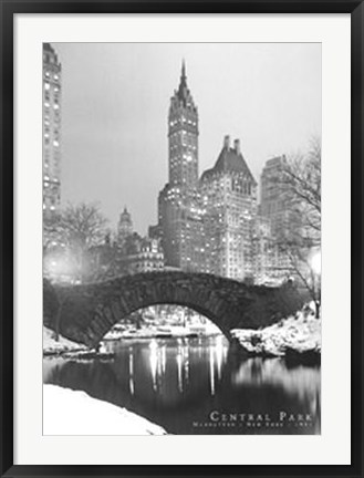 Framed Central Park, 1961 Print