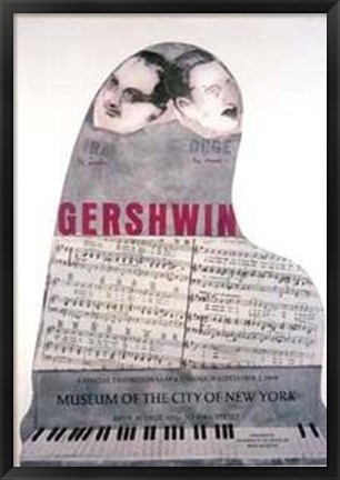 Framed Gershwin Brothers Print