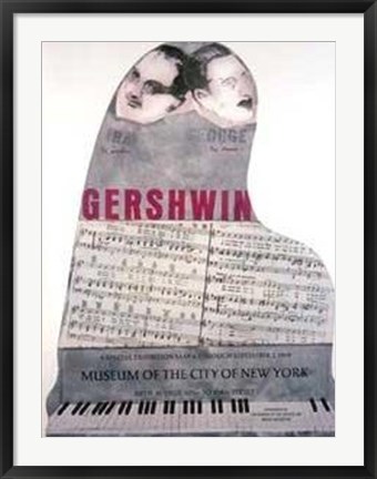 Framed Gershwin Brothers Print