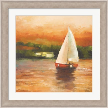 Framed Majorcan Sail II Print