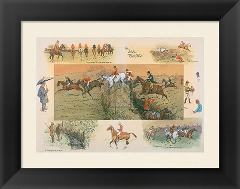 Framed Irish Point-to-Point Print