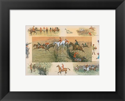 Framed Irish Point-to-Point Print