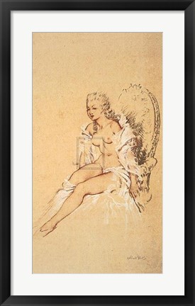 Framed Mademoiselle L&#39;ange Print