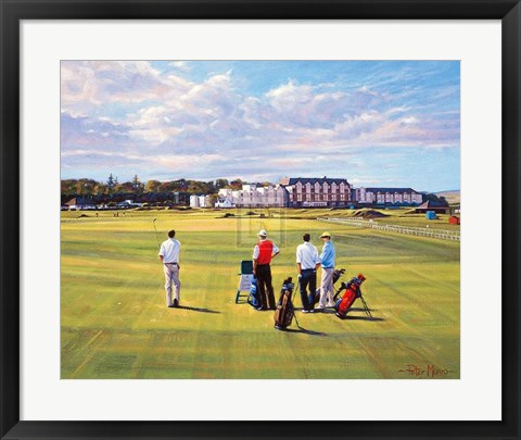 Framed St Andrews 1St - &#39;Burn&#39; Print