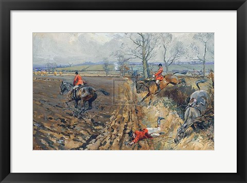 Framed Duke of Rutland&#39;s Hounds Print