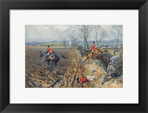 Framed Duke of Rutland&#39;s Hounds Print