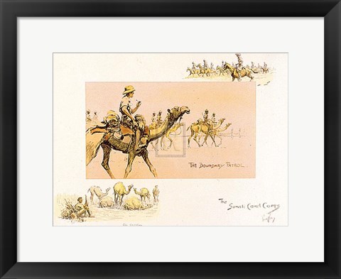 Framed Somali Camel Corps Print