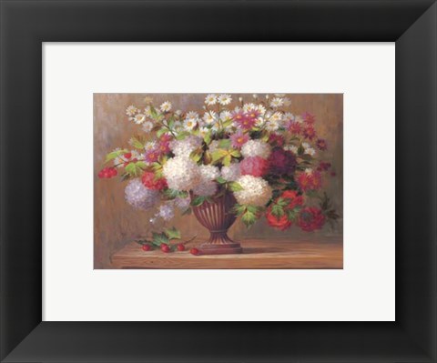 Framed Angelina&#39;s Flowers I Print