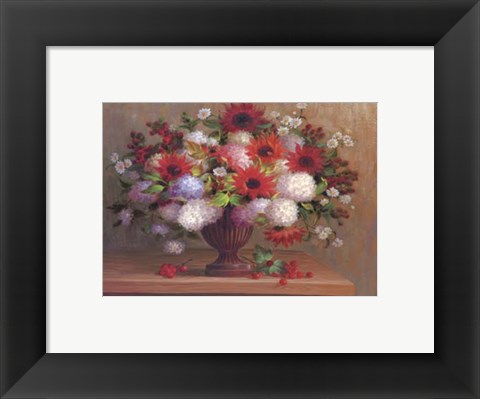 Framed Angelina&#39;s Flowers II Print