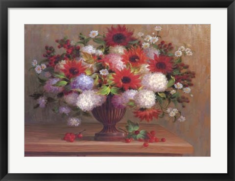 Framed Angelina&#39;s Flowers II Print