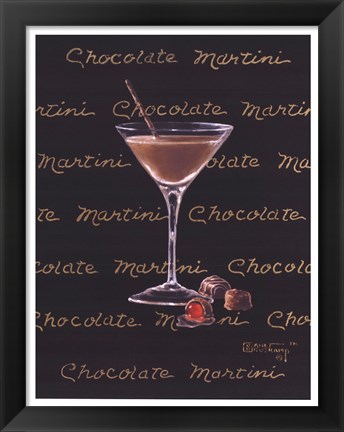 Framed Chocolate Martini Print