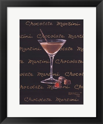 Framed Chocolate Martini Print