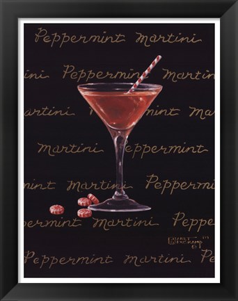 Framed Peppermint Martini Print