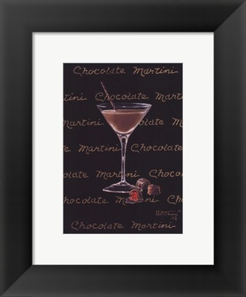 Framed Chocolate Martini Print