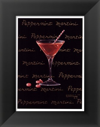 Framed Peppermint Martini Print