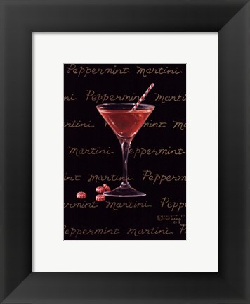 Framed Peppermint Martini Print