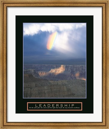 Framed Leadership - Passing Storm Print